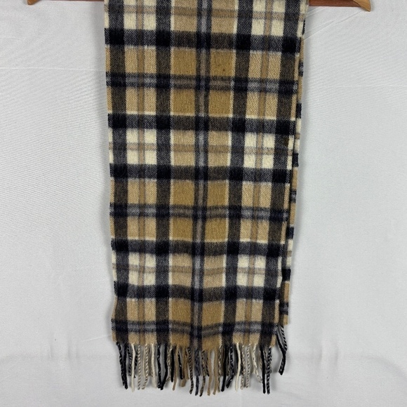 Edinburgh Since 1437 100% Lambswool Plaid Fringe Scarf 10 X 68 Preppy Academia - Picture 1 of 4